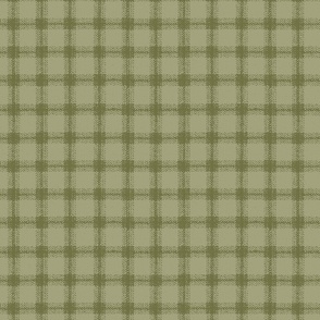 8x8 Plaid - Large Scale Gingham Patterns - Green Textured Gingham