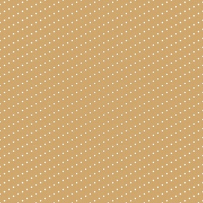 8x8 Polka Dots - Large Scale Dots - White Polka Dots in Buttercup Yellow - Textured Background