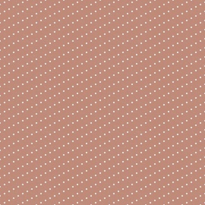 8x8 Cute Polka Dots - Large Scale Dots - Textured White Polka Dots in Rose Pink