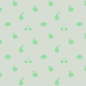 LITTLE SIMPLE FRUITS GREY & GREEN