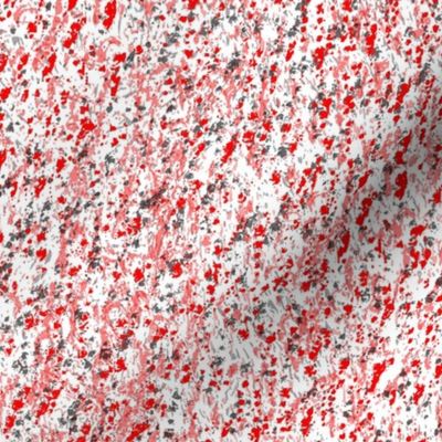 Natural Spatter Dots Texture Calm Serene Tranquil Neutral Interior Red Blender Bright Colors Bold Red Scarlet FF0000 White FFFFFF Black 000000 Bold Modern Abstract Geometric