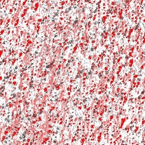 Natural Spatter Dots Texture Calm Serene Tranquil Neutral Interior Red Blender Bright Colors Bold Red Scarlet FF0000 White FFFFFF Black 000000 Bold Modern Abstract Geometric