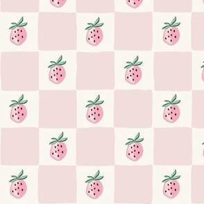 Strawberry Checkers/light pink/medium 