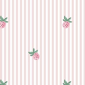 strawberry pinstripes/pink/medium 