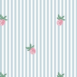 strawberry pinstripes/blue/medium 