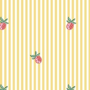 strawberry pinstripes/coral yellow/medium 