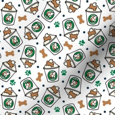 Puppy Star Barks - Doggy Coffee Treats - treat paw prints - OG - LAD23