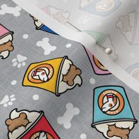 Puppy Star Barks - Doggy Coffee Treats - treat paw prints - multi cups - LAD23