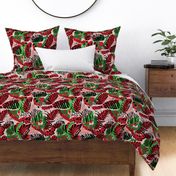  Abstract Animal Print in Watermelon Colors by kedoki