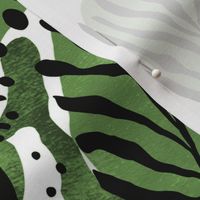 Abstract Animal Print in Green by kedoki