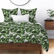 Abstract Animal Print in Green by kedoki