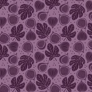 Ditsy fig purple