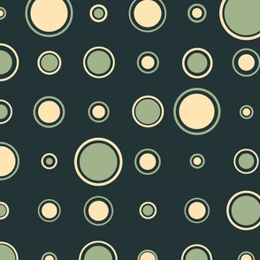 Bubbly Dots (Yellow & Green  Dark)