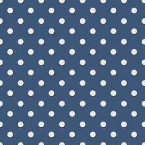 Bloom Polka Dot in Navy Blue White