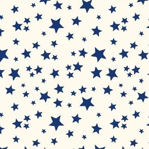 Star Toss cream-navy