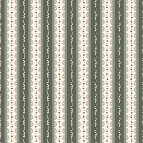 Cottage Stripe Small Green