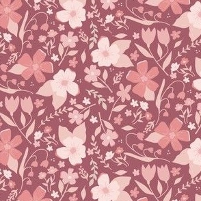 Pretty in Pink Floral Flowers