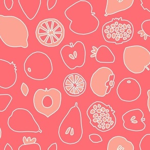 Minimalist Fruit Mix - Pink