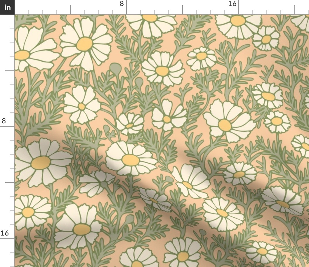 Miniature Dollhouse Wallpaper Challenge: California Wildflowers at Sunset