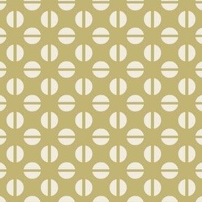 Dollhouse Miniature Wallpaper - Native Beads Green