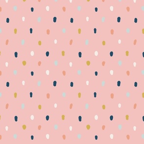Small colorful confetti on pink 8