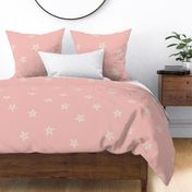 Scattered magical celestial stars pastel blush pink - M