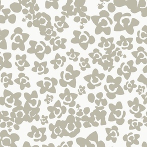 Ditsy Two Tone Floral (Green and White)(24")