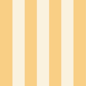 traditional stripe in vanilla white and pale orange