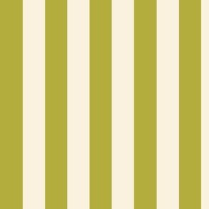 traditional stripes in vanilla white and  green