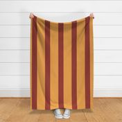 traditional wide stripe in gold and burgundy red