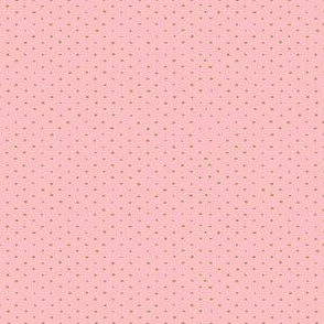 Dollhouse Miniature Wallpaper - Wonky Dots Pink & Green