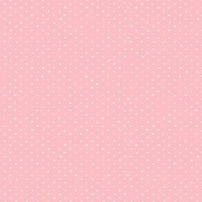 Dollhouse Miniature Wallpaper - Wonky Dots Pink & White