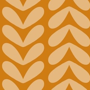 018 - $ Large scale golden ochre yellow and sunny mustard classic stylized nature inspired leaf design for elegant and sophisticated curtains, duvet covers, bed linen, table cloths, wedding decor, minimalist striking wallpaper, featuring abstract sycamore