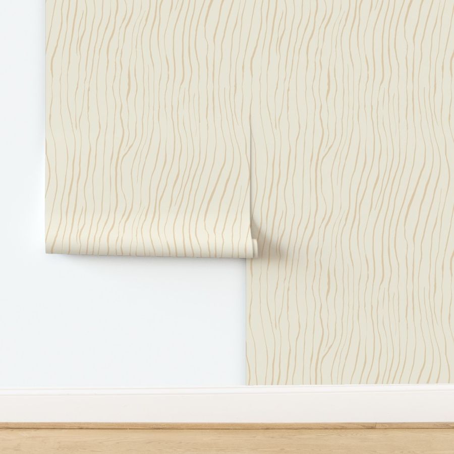 beige running ink stripes on neutral / wheat / Cream Froth