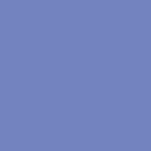 Dark Periwinkle Blue Solid #7482C0