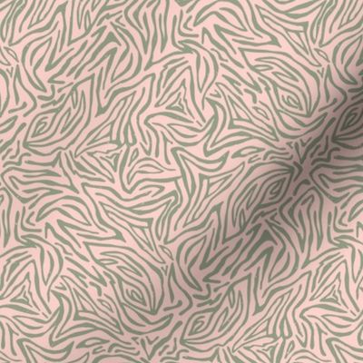 Wild Lines Zebra Animal Print Blender | Pink and Green | Small scale ©designsbyroochita