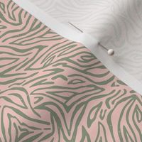 Wild Lines Zebra Animal Print Blender | Pink and Green | Small scale ©designsbyroochita