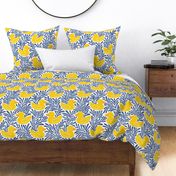 Rubber Ducks - yellow, blue, white - large