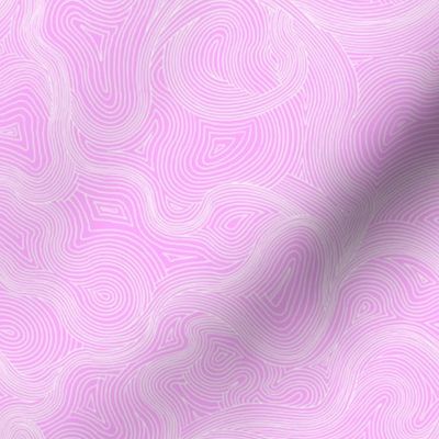 White wavy lines on pink