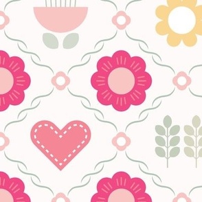 Pink Flower Wallpaper - Large