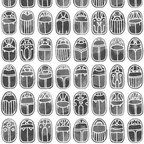 Masked Ink Wash Scarabs