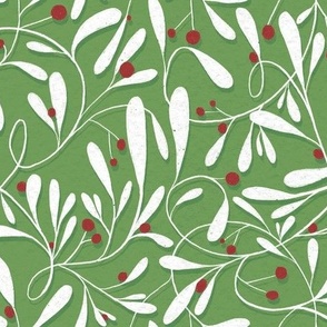 Mistletoe filigree-a hand drawn vine and berry pattern