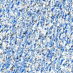 Natural Spatter Dots Texture Calm Serene Tranquil Neutral Interior Blue Blender Bright Colors Cobalt Blue 005CFF White FFFFFF Black 000000 Bold Modern Abstract Geometric