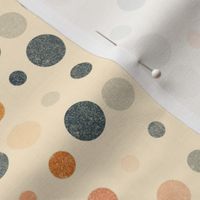 Lots of Dots in Orange and Slate