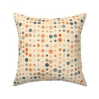 Lots of Dots in Orange and Slate