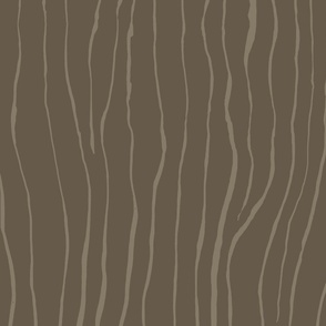 light brown running ink stripes on a warm dark brown