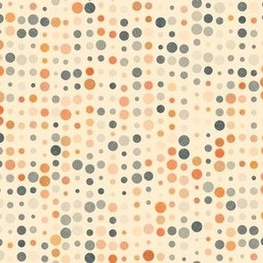 Lots of Dots in Orange and Slate