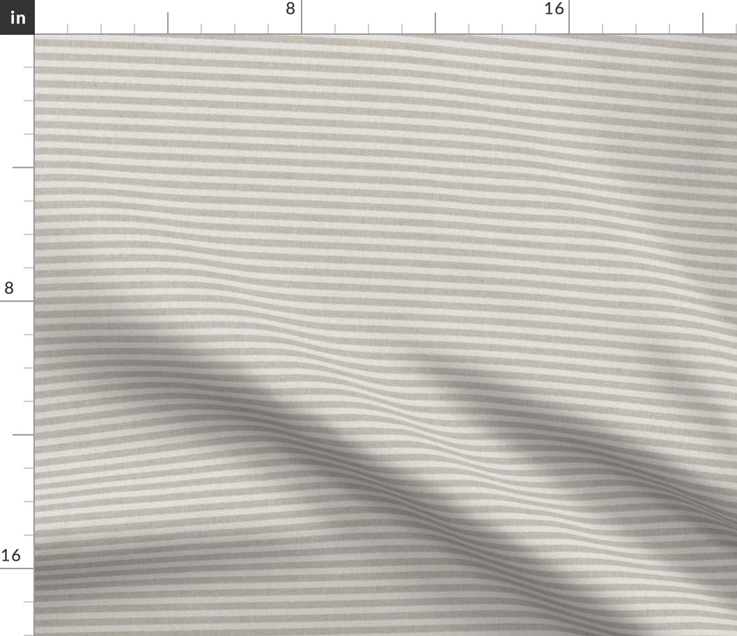 Taupe and White Stripe Textured Fabric (horizontal)