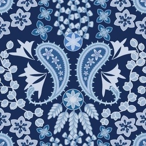 Spring Blue Paisley