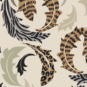 animal acanthus leaves - L